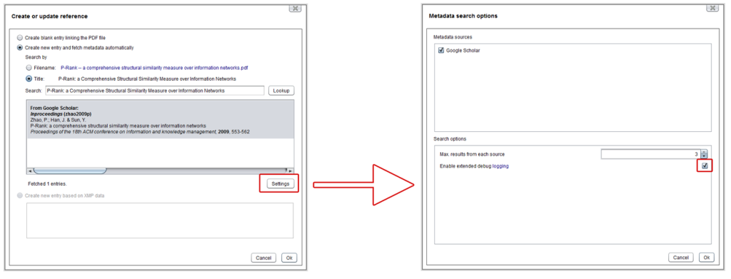 google scholar extended logging